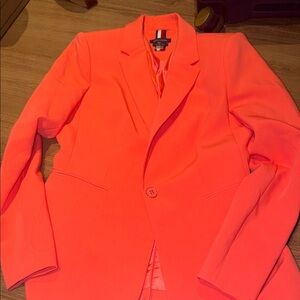 Women's Neon Orange Blazer Tommy Hilfiger